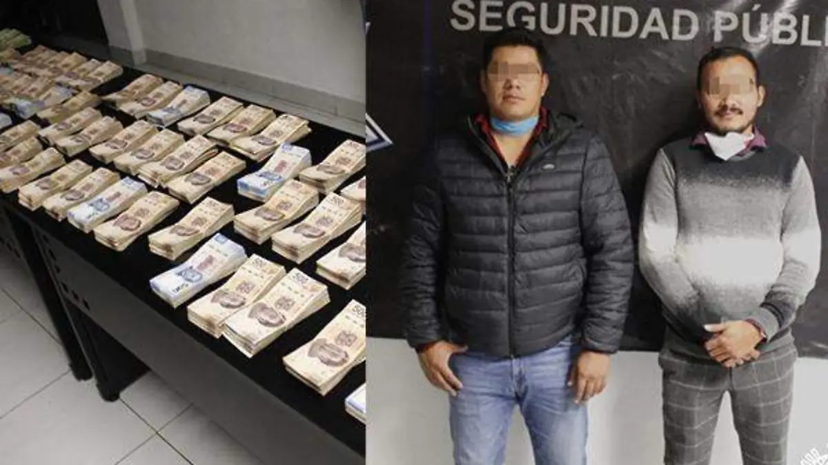 Detenidos 3millones de pesos